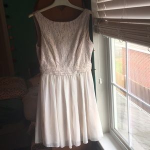 Cream Pink Homecoming/ Prom Dress